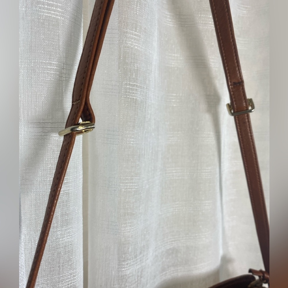 Giambattista Confezioni Brown Leather Crossbody Handbag Leather Lining Italy - Picture 10 of 14
